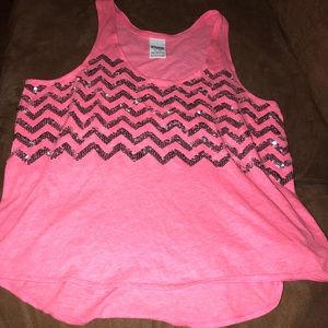 Sequined PINK tank
